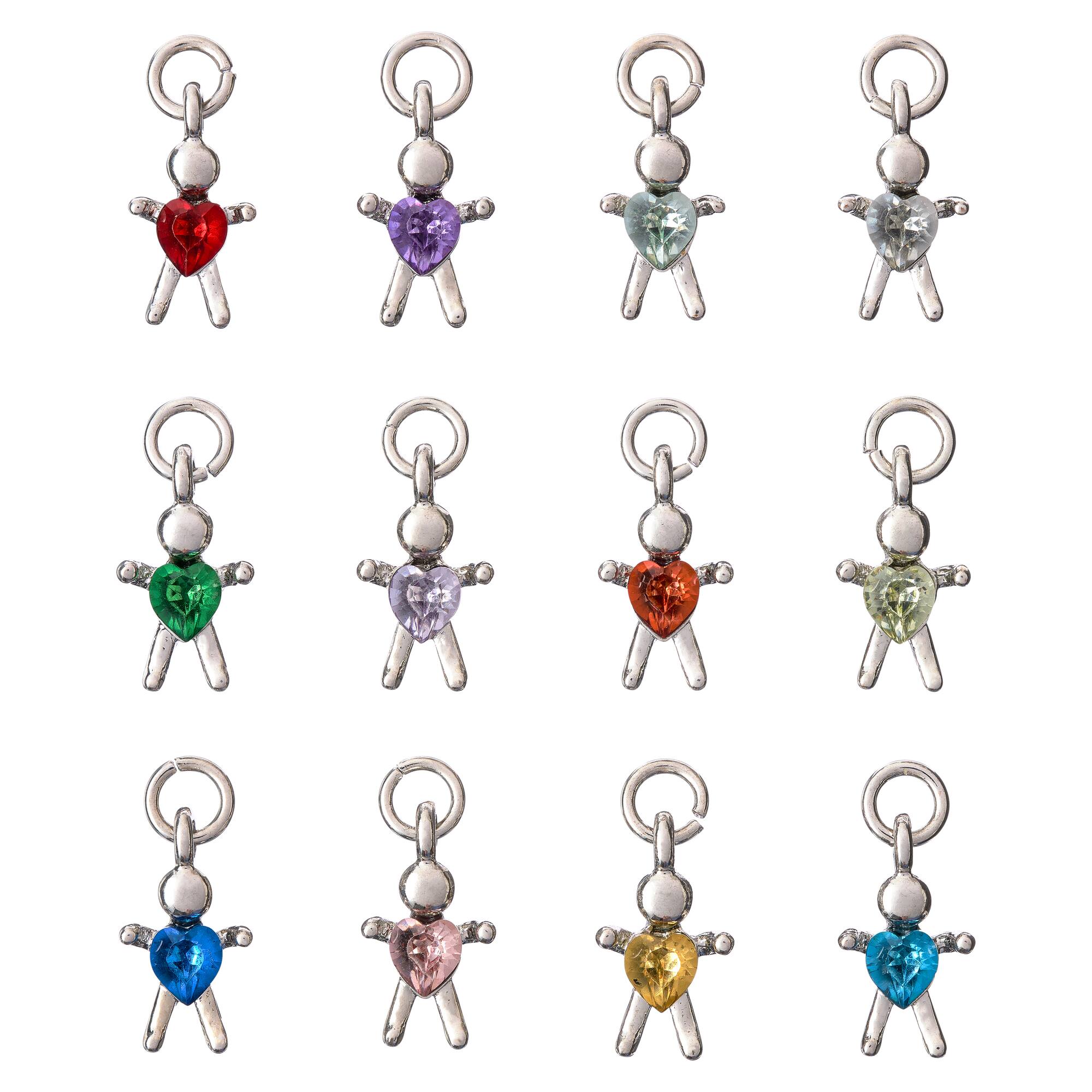 Silver-Colored People Charm Mix by Bead Landing™